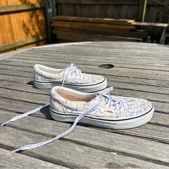 Vans Era Breast Cancer Awareness DIY Retro Self Check‎ True White Women's 5.0 - Picture 1 of 8
